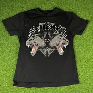 Y2K West Coast Savage CA Legacy Panther Head Graphic T-Shirt Sz M